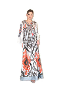 Ayesha Dress with Embroidered Sleeves