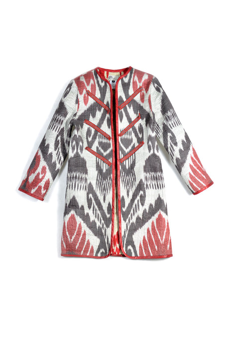 Classic Reversible Quilted Ikat Jacket