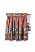 Load image into Gallery viewer, Embroidered Ikat Wrap Skirt