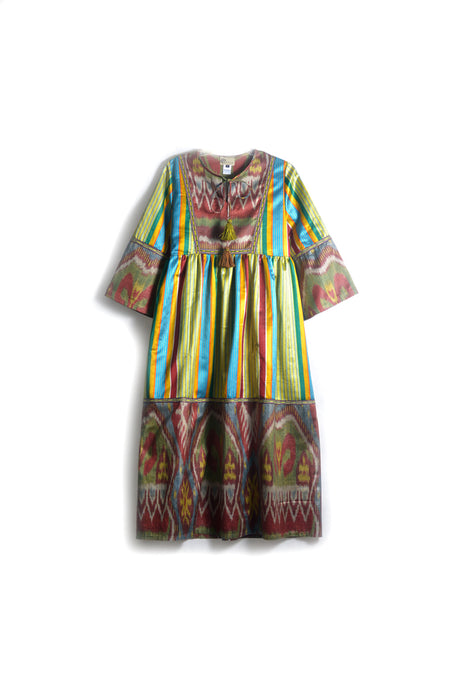 Jamila Silk Ikat Dress