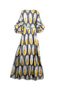 Qadira Luxury Maxi Wrap Dress